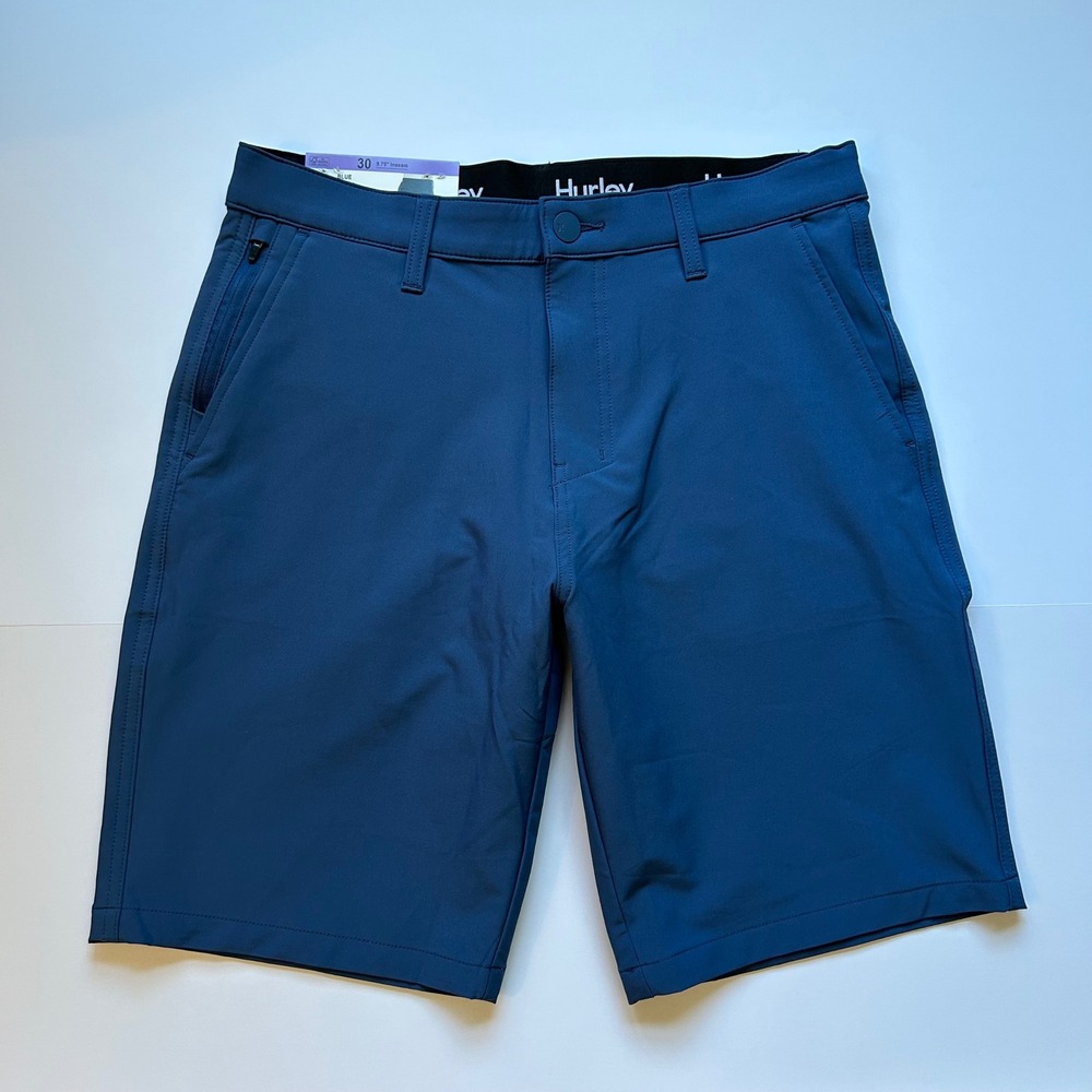 Hurley Mens Hybrid Shorts Blue 30 Regular Fit 4-Way Stretch Water Repellent NWT
